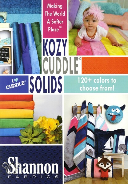 Shannon Fabrics Inc. Shannon Kozy Cuddle Solids Sample Card VOL.6