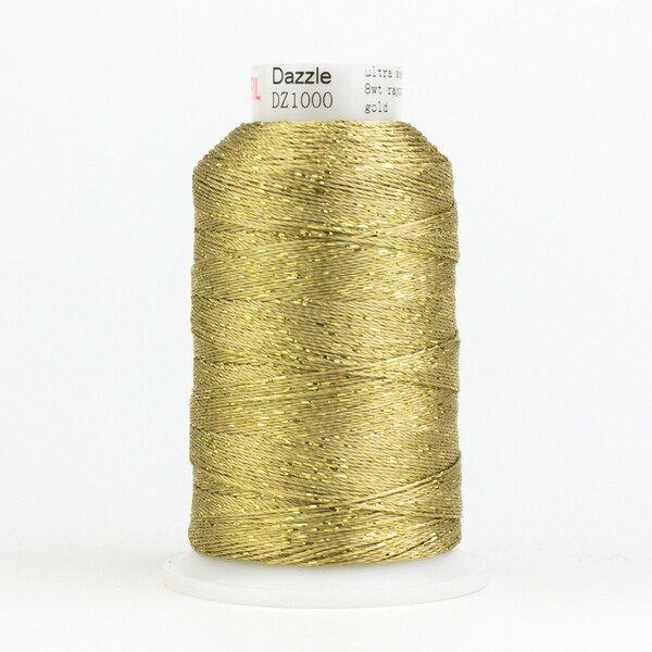 Wonderfil Threads Dazzle 8wt Metallic 411m Gold