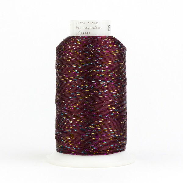 Wonderfil Threads Dazzle 8wt Metallic 411m Mollases