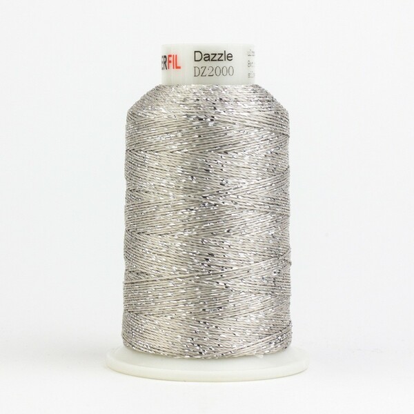 Wonderfil Threads Dazzle 8wt Metallic 411m Silver