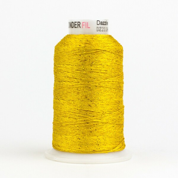Wonderfil Threads Dazzle 8wt Metallic 411m Sunny Yellow