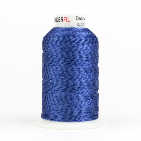 Wonderfil Threads Dazzle 8wt Metallic 411m True Blue