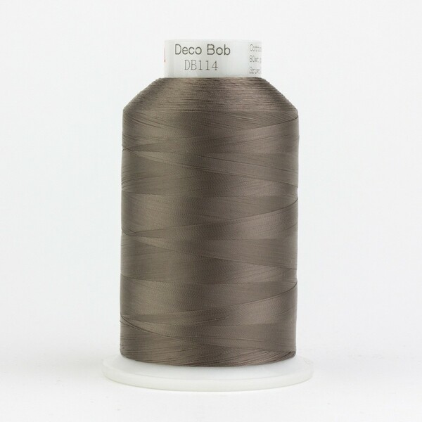 Wonderfil Threads DecoBob Cottonized Polyester 80wt 6000m Brown Grey
