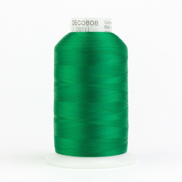 Wonderfil Threads DecoBob Cottonized Polyester 80wt 6000m Emerald Green