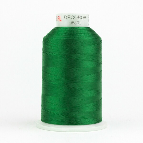 Wonderfil Threads DecoBob Cottonized Polyester 80wt 6000m Evergreen