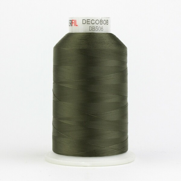 Wonderfil Threads DecoBob Cottonized Polyester 80wt 6000m Moss Green