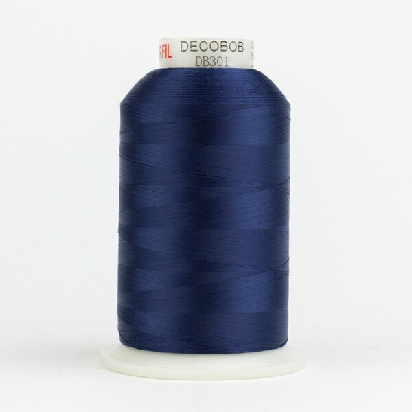 Wonderfil Threads DecoBob Cottonized Polyester 80wt 6000m Navy