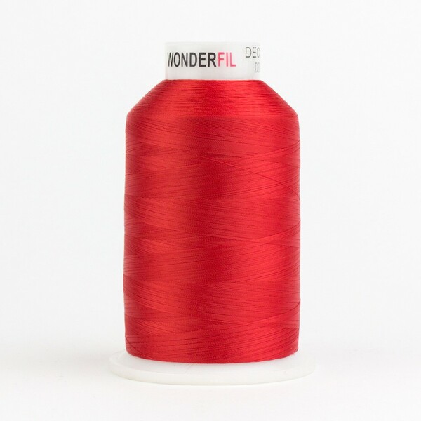 Wonderfil Threads DecoBob Cottonized Polyester 80wt 6000m Red