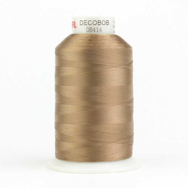 Wonderfil Threads DecoBob Cottonized Polyester 80wt 6000m Soft Tan