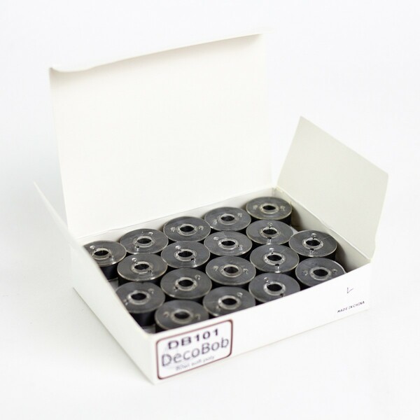 Wonderfil Threads DecoBob Prewound Bobbins Size L 36ct Black