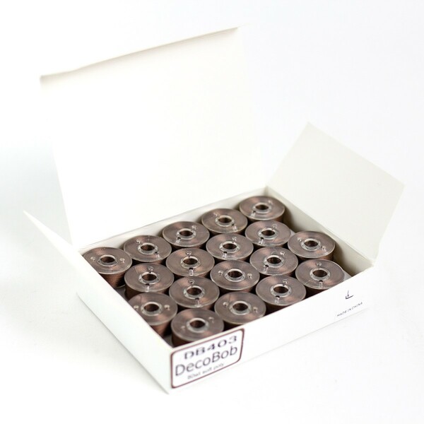 Wonderfil Threads DecoBob Prewound Bobbins Size L 36ct Brown