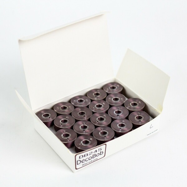 Wonderfil Threads DecoBob Prewound Bobbins Size L 36ct Burgandy