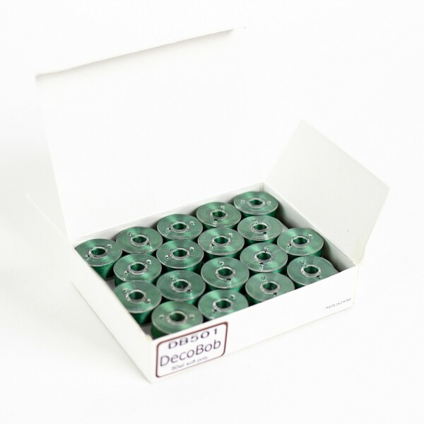 Wonderfil Threads DecoBob Prewound Bobbins Size L 36ct Evergreen