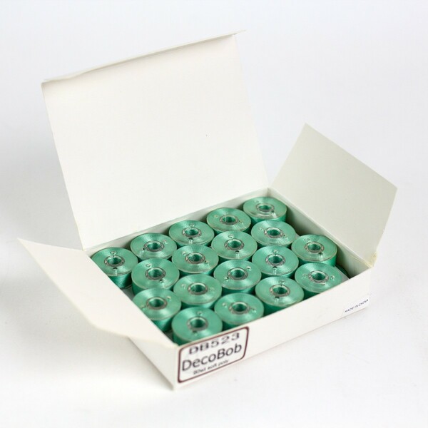 Wonderfil Threads DecoBob Prewound Bobbins Size L 36ct Mint Green