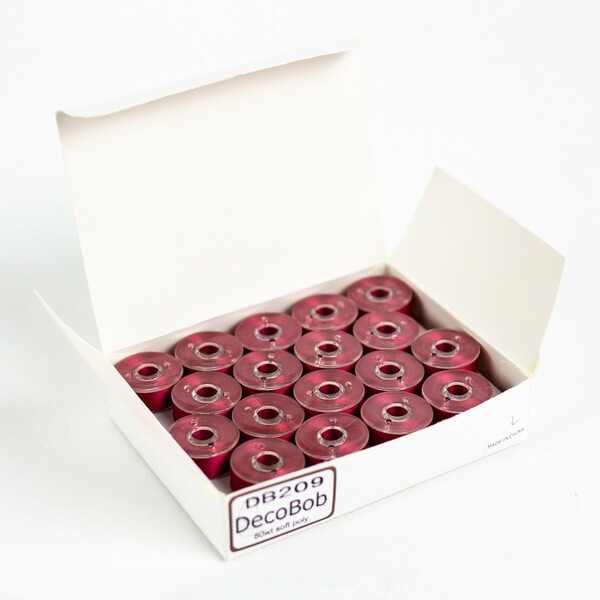 Wonderfil Threads DecoBob Prewound Bobbins Size L 36ct Raspberry