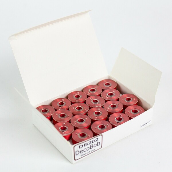 Wonderfil Threads DecoBob Prewound Bobbins Size L 36ct Red