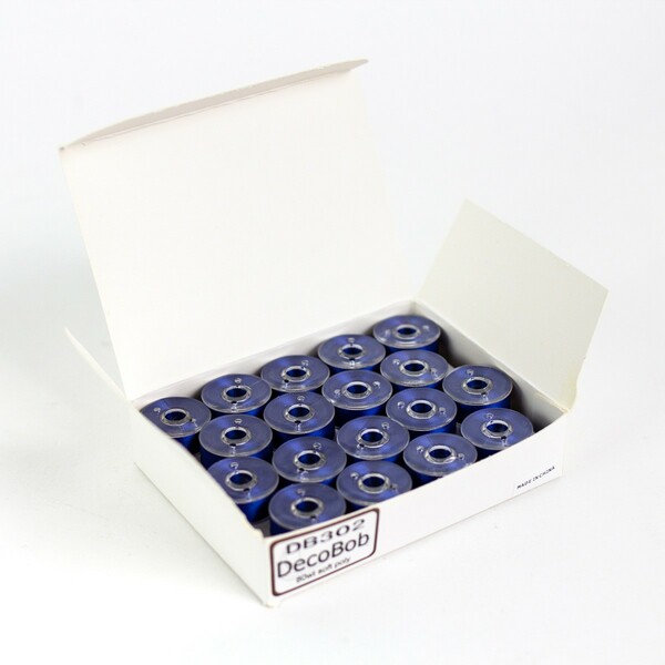 Wonderfil Threads DecoBob Prewound Bobbins Size L 36ct Royal Blue