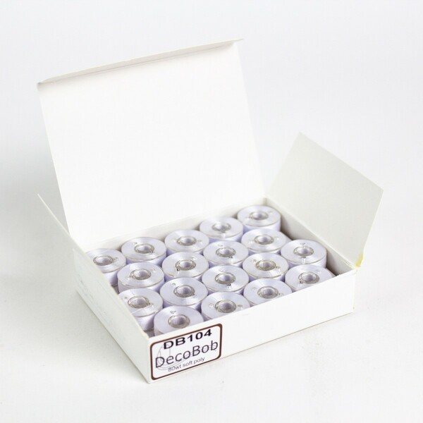Wonderfil Threads DecoBob Prewound Bobbins Size L 36ct White