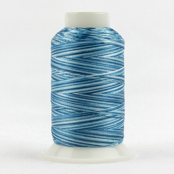 Wonderfil Threads FabuLux Trilobal Polyester 40wt 2743m Blue Heaven