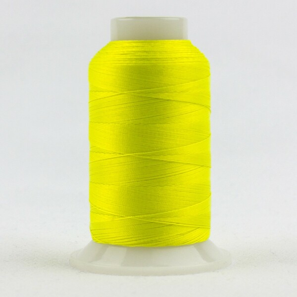Wonderfil Threads FabuLux Trilobal Polyester 40wt 2743m Neon Lemon