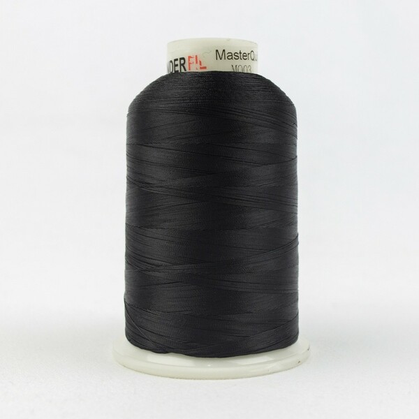 Wonderfil Threads Master Quilter Soft Polyester 40wt 2743m Black Master Quilter Soft Polyester 40wt 2743m Black