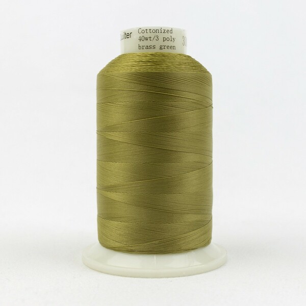 Wonderfil Threads Master Quilter Soft Polyester 40wt 2743m Brass Green Master Quilter Soft Polyester 40wt 2743m Brass Green