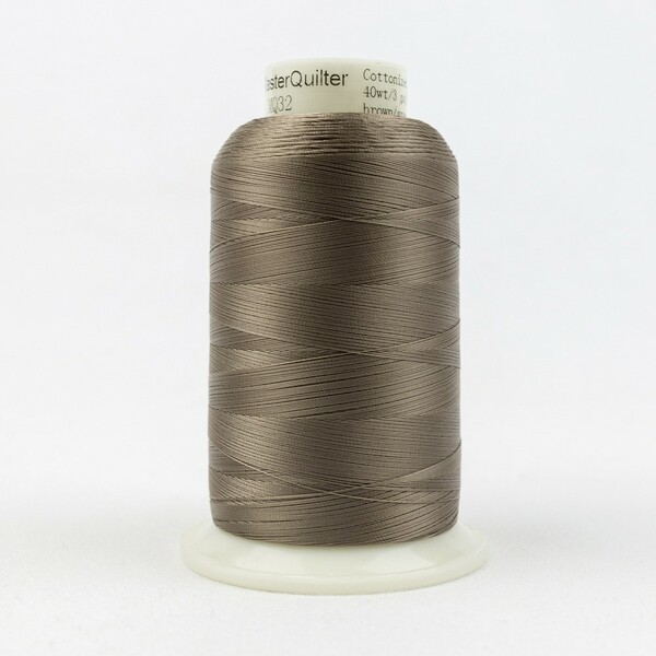 Wonderfil Threads Master Quilter Soft Polyester 40wt 2743m Brown Grey Master Quilter Soft Polyester 40wt 2743m Brown Grey
