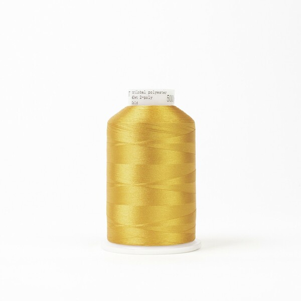 Wonderfil Threads Polyfast Polyester 40wt 5000yd Gold Polyfast Polyester 40wt 5000yd Gold