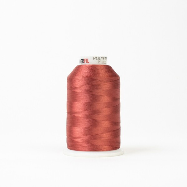 Wonderfil Threads Polyfast Polyester 40wt 5000yd Rust Pink Polyfast Polyester 40wt 5000yd Rust Pink