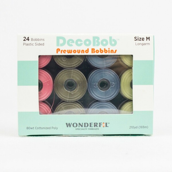 Wonderfil Threads DBLMB-BLEND DecoBob Prewound Bobbins Size M 24ct Blend