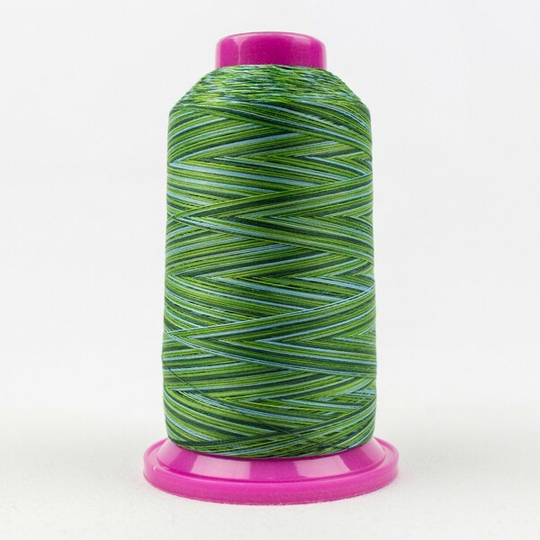 Wonderfil Threads TUL-31 Tutti Variegated 50wt Cotton Thread 2286m Evergreen