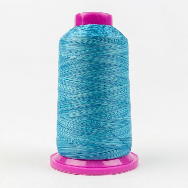 Wonderfil Threads TUL-23 Tutti Variegated 50wt Cotton Thread 2286m Sea Blue