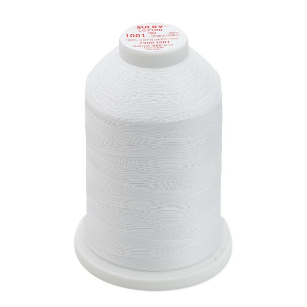 Sulky Cotton Thread 2-ply 30wt 400d 3200yds Bright White
