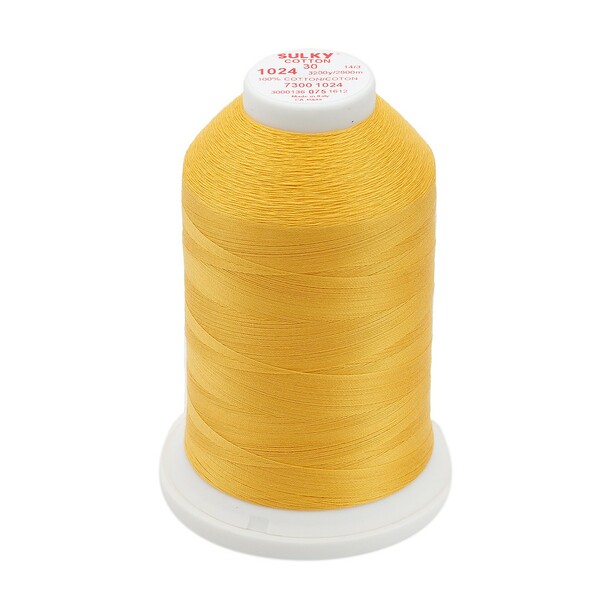 Sulky Cotton Thread 2-ply 30wt 400d 3200yds Golden Rod