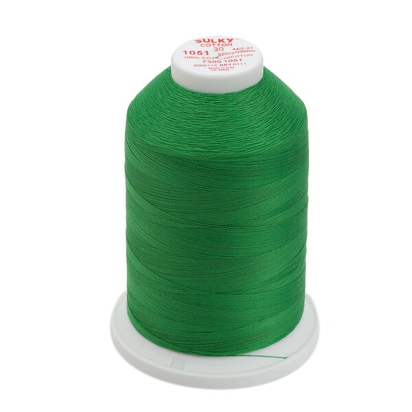 Sulky Cotton Thread 2-ply 30wt 400d 3200yds Christmas Green