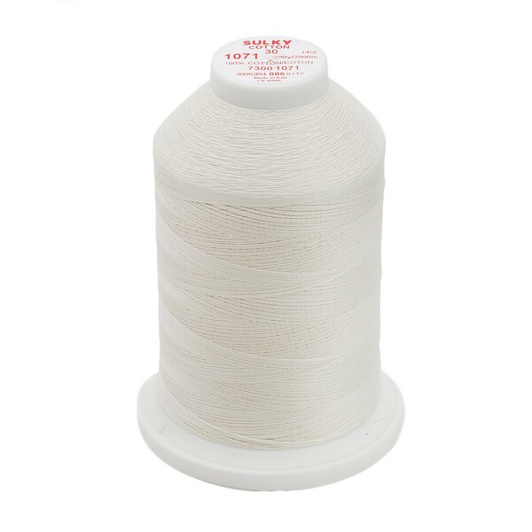 Sulky Cotton Thread 2-ply 30wt 400d 3200yds Off White