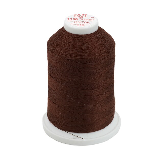 Sulky Cotton Thread 2-ply 30wt 400d 3200yds Dark Brown