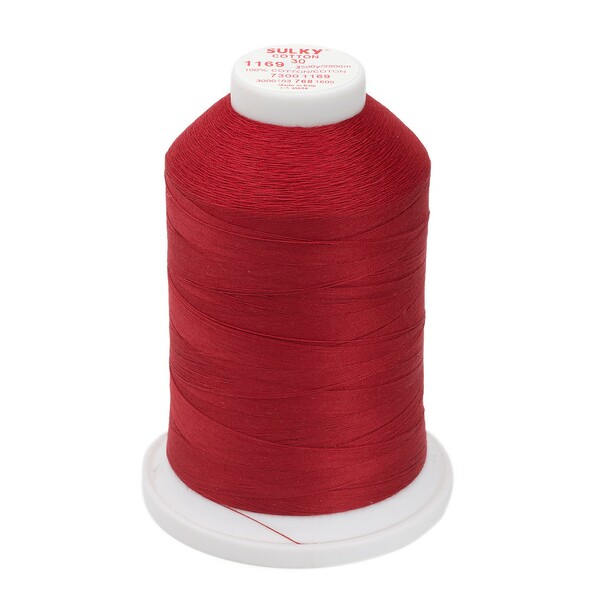 Sulky Cotton Thread 2-ply 30wt 400d 3200yds Bayberry Red