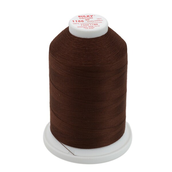 Sulky Cotton Thread 2-ply 30wt 400d 3200yds Sable Brown