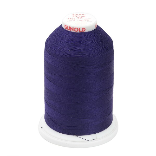 Sulky Cotton Thread 2-ply 30wt 400d 3200yds Medium Navy