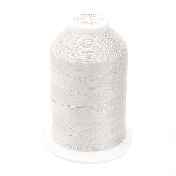 Sulky Cotton Thread 2-ply 30wt 400d 3200yds Silver Grey