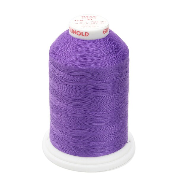 Sulky Cotton Thread 2-ply 30wt 400d 3200yds Deep Purple