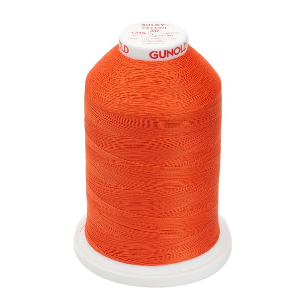 Sulky Cotton Thread 2-ply 30wt 400d 3200yds Orange Flame