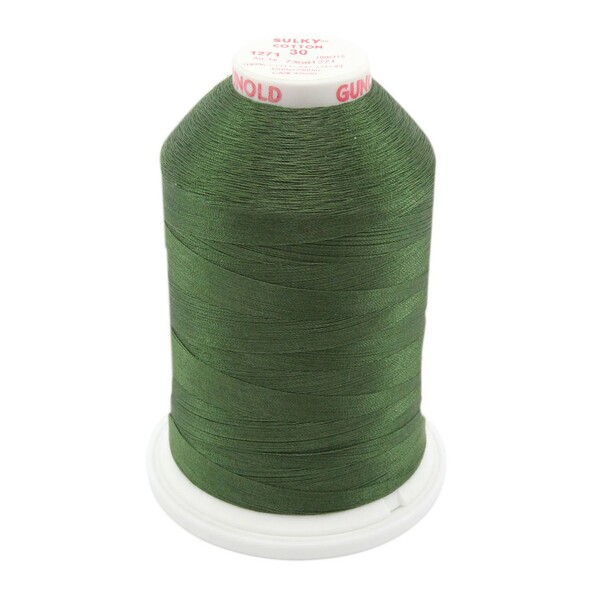 Sulky Cotton Thread 2-ply 30wt 400d 3200yds Evergreen