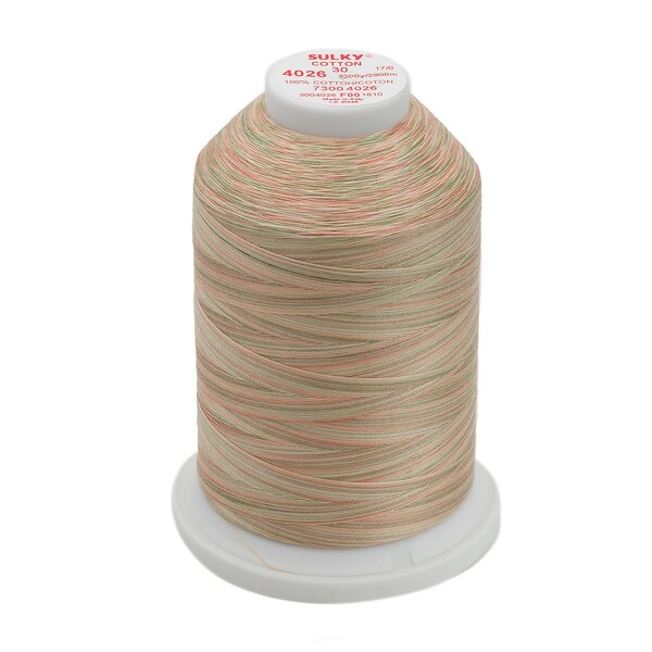 Sulky Blendables Cotton Thread 2-ply 30wt 400d 3200yds Earth Pastel