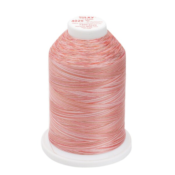 Sulky Blendables Cotton Thread 2-ply 30wt 400d 3200yds Mocha Mauve