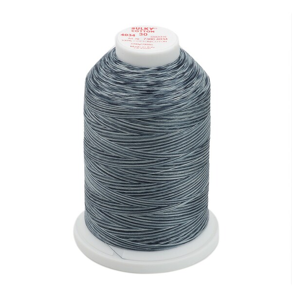 Sulky Blendables Cotton Thread 30wt 3200yds Soft Blacks