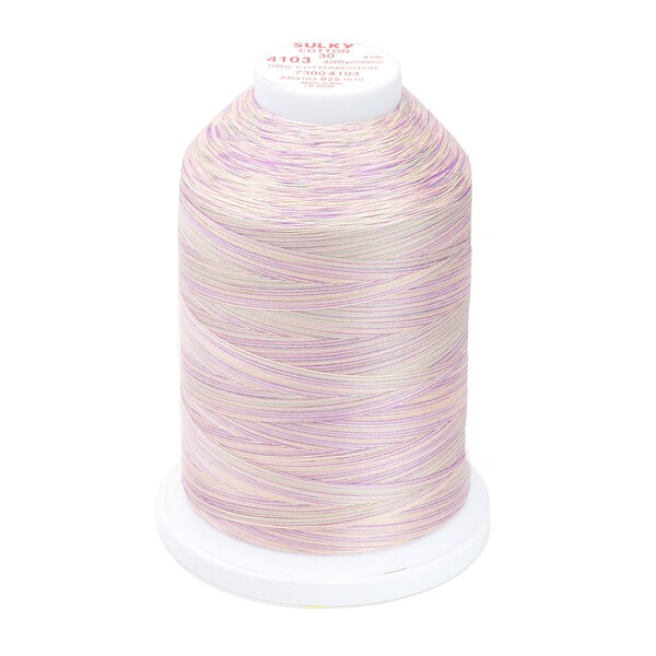 Sulky Blendables Cotton Thread 2-ply 30wt 400d 3200yds Pansies
