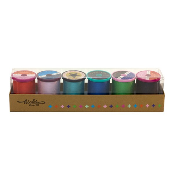 Sulky Cotton and Steel Kicks 50wt 660yd Six Spool Collection