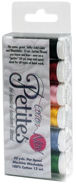 Sulky Petites 12wt Cotton Thread 6 Pack Best Selling Colors